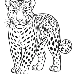 Desenho de onça para colorir 1