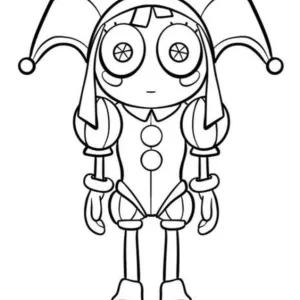 Desenho do Incrível Circo Digital para colorir 3