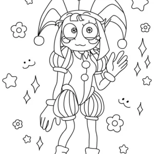 Desenho do Incrível Circo Digital para colorir 4