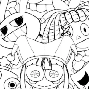 Desenho do Incrível Circo Digital para colorir 12