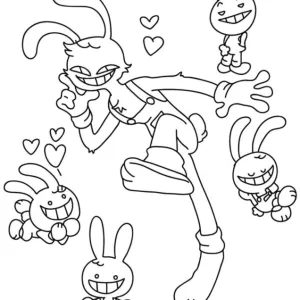 Desenho do Incrível Circo Digital para colorir 15