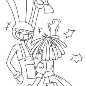 Desenho do Incrível Circo Digital para colorir 16