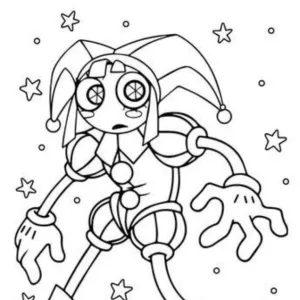 Desenho do Incrível Circo Digital para colorir 17