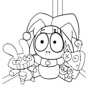 Desenho do Incrível Circo Digital para colorir 18