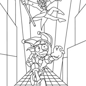 Desenho do Incrível Circo Digital para colorir 19