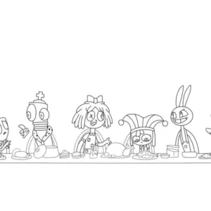 Desenho do Incrível Circo Digital para colorir 22