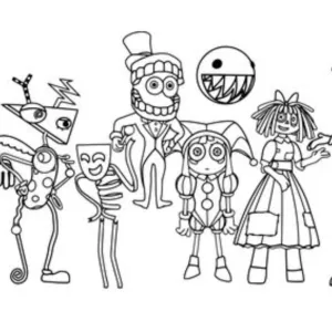 Desenho do Incrível Circo Digital para colorir 23