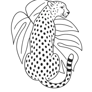 Desenho de onça para colorir 2