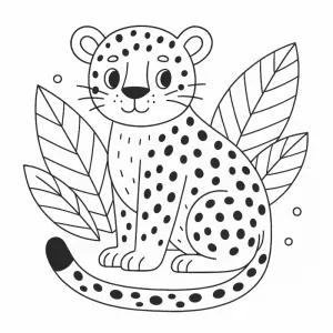 Desenho de onça para colorir 4