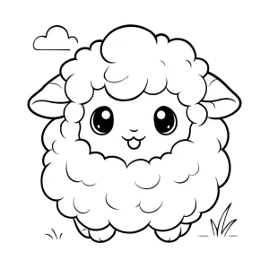 Desenho de ovelha para colorir 43
