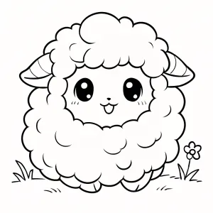 Desenho de ovelha para colorir 44
