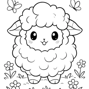 Desenho de ovelha para colorir 45