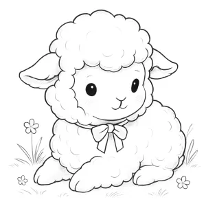Desenho de ovelha para colorir 47