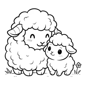 Desenho de ovelha para colorir 48
