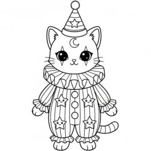 Desenho de palhaço para colorir 41