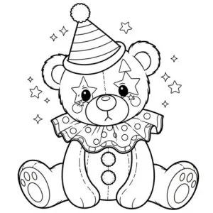 Desenho de palhaço para colorir 44