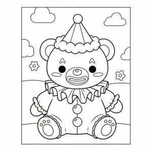 Desenho de palhaço para colorir 48