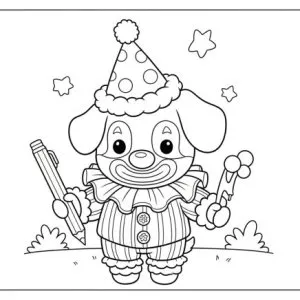 Desenho de palhaço para colorir 51