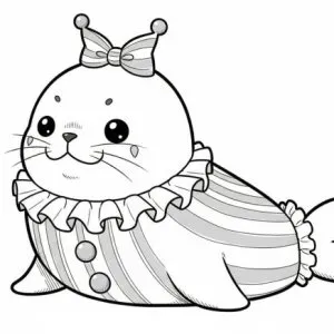 Desenho de palhaço para colorir 53