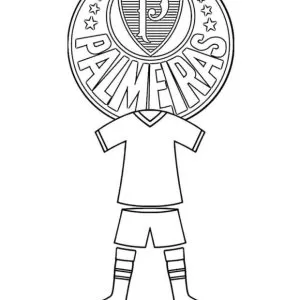 Desenho do Palmeiras para colorir 10