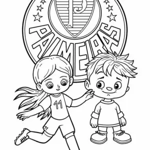 Desenho do Palmeiras para colorir 11