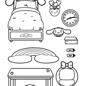 Desenho de paper duck para colorir 27