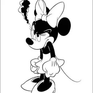 Desenho da Minnie para colorir 48