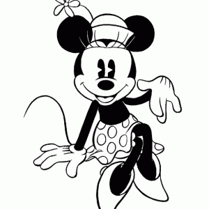 Desenho da Minnie para colorir 50