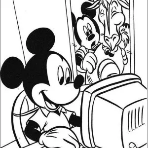 Desenho do Mickey para colorir 52