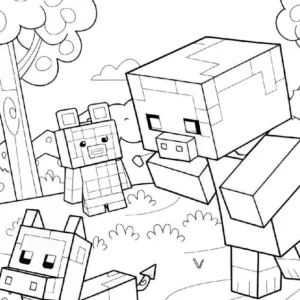 Desenho do Minecraft para colorir 16