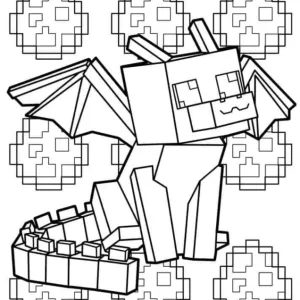 Desenho do Minecraft para colorir 17