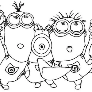 Desenho dos Minions para colorir 25