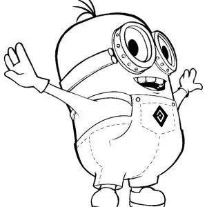 Desenho dos Minions para colorir 26