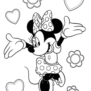 Desenho da Minnie para colorir 55