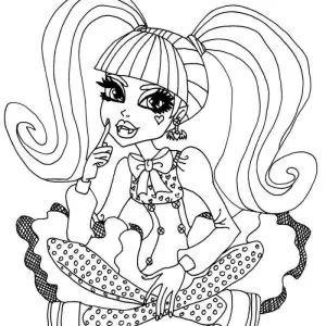 Desenho de Monster High para colorir 57