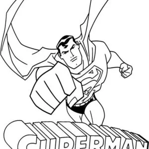 Desenho do Superman para colorir 14