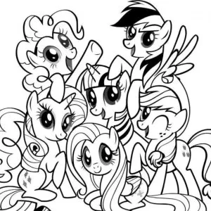 Desenho de My Little Pony para colorir 52
