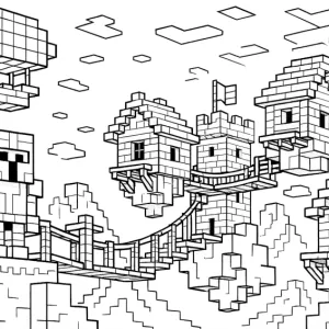 Desenho do Minecraft para colorir 18