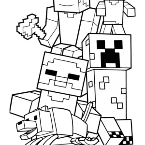 Desenho do Minecraft para colorir 21