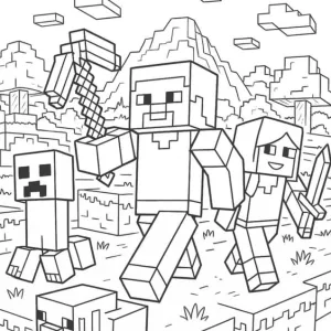 Desenho do Minecraft para colorir 22