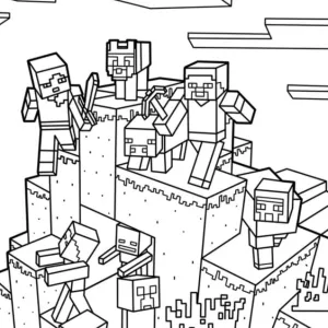 Desenho do Minecraft para colorir 23