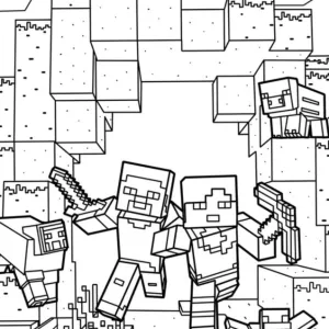 Desenho do Minecraft para colorir 24