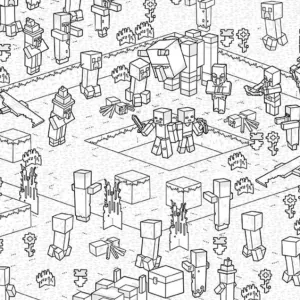 Desenho do Minecraft para colorir 27