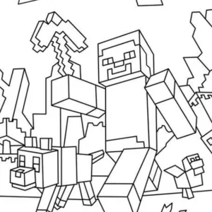 Desenho do Minecraft para colorir 29