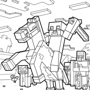 Desenho do Minecraft para colorir 35