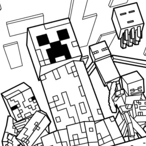 Desenho do Minecraft para colorir 38