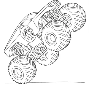 Desenho de monster truck para colorir 29