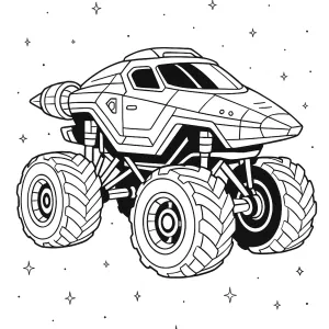 Desenho de monster truck para colorir 42