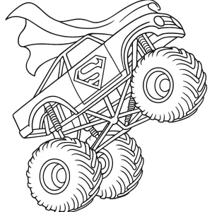Desenho de monster truck para colorir 45
