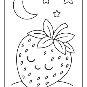 Desenho de morango para colorir 10